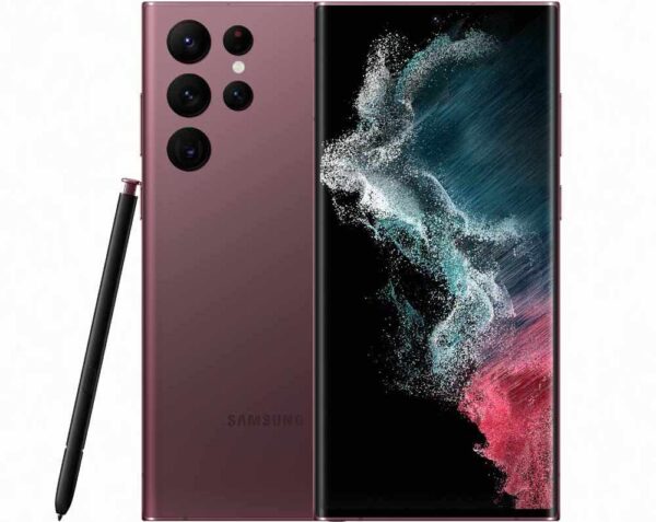 Amazing Samsung Galaxy S22 Ultra 5G (Dual Sim) 256GB Burgundy